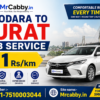 The Best Experience MrCabby Vadodara to Surat Cab Service