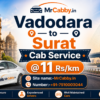 Ultimate Guide to Vadodara to Surat Cab Service