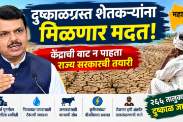 महाराष्ट्रातील शेतकऱ्यांना दुष्काळाची मदत मिळणार; केंद्राच्या निधीची वाट न पाहता राज्य सरकारची तयारी