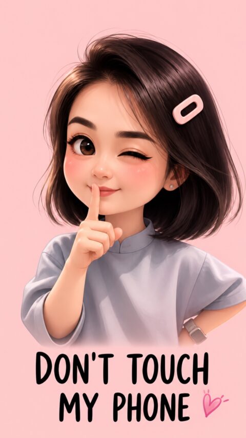 Dont touch my phone HD wallpaper